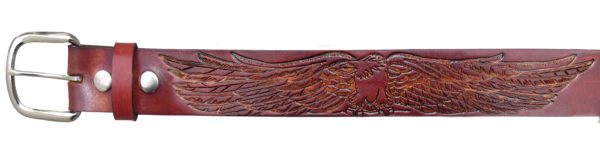 Brown  Leather  Belt  with  Eagle Design <img  style="width:50px" src="https://www.aetraders.com/wp-content/uploads/2021/03/Layer-0.png">
