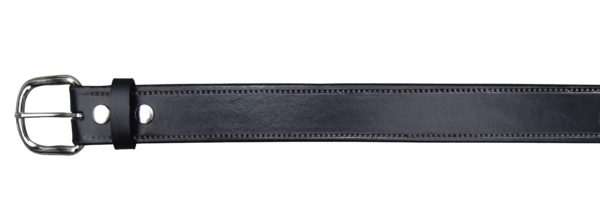 Black Leather Belt with Border Stitch Design <img  style="width:50px" src="https://www.aetraders.com/wp-content/uploads/2021/03/Layer-0.png">