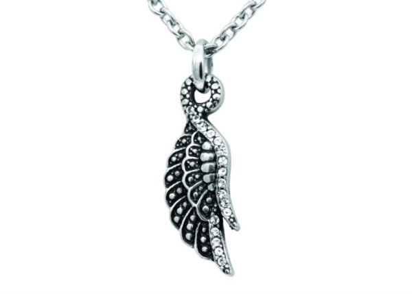 Shimmering Wing Necklace, Chain Length: 15" - 18" Adjustable - Image 3