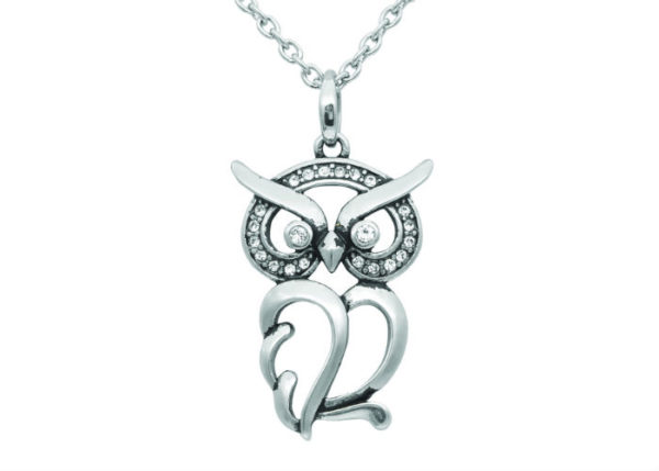Luminous Owl Necklace, Chain Length: 15" - 18" Adjustable - Image 2