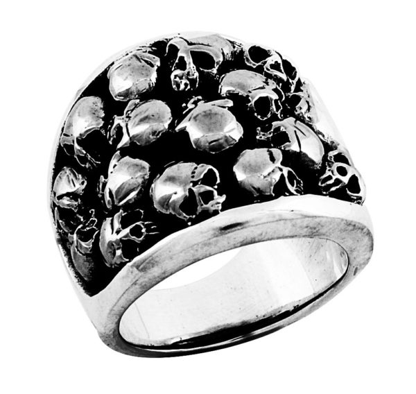Stainless Steel Multi Skulls Ring
