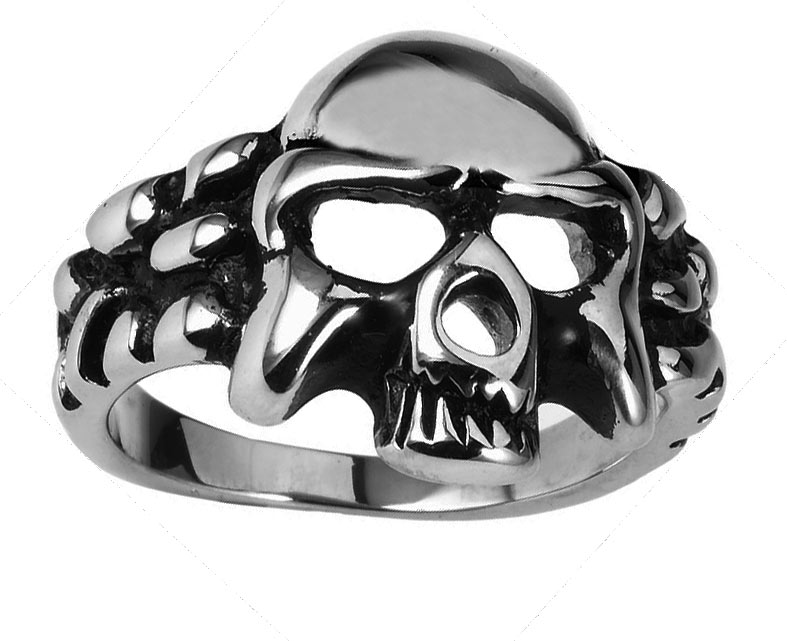 Stainless Steel Skull Ring - American Eastern Traders (A.E.T.)
