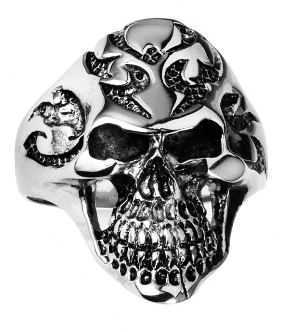 Stainless Steel Smile Skull Ring