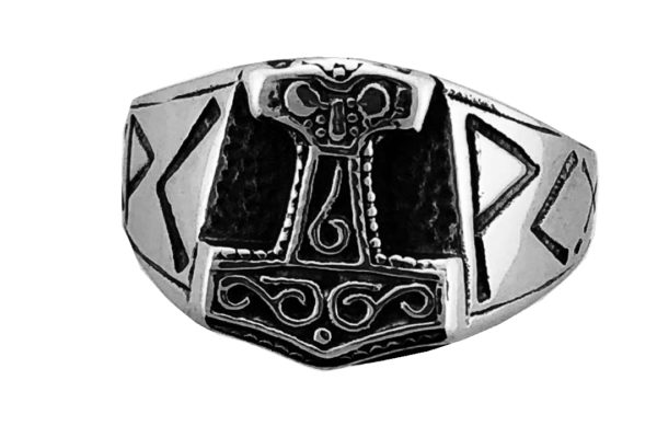 Stainless Steel Thor's Hammer Ring