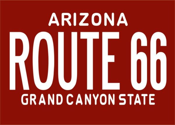 66 AZ Red Plate