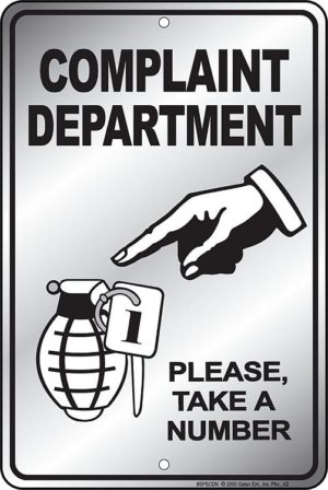 Complaint Department