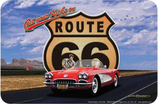 66 Red Corvette 60s