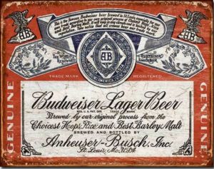 Budweiser Historic Label