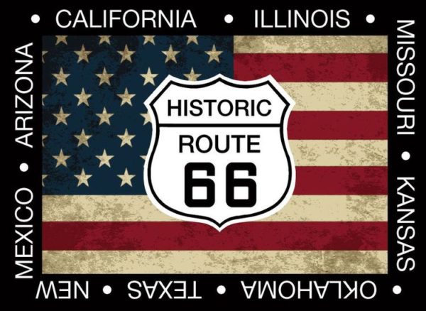 66 Shield and Flag